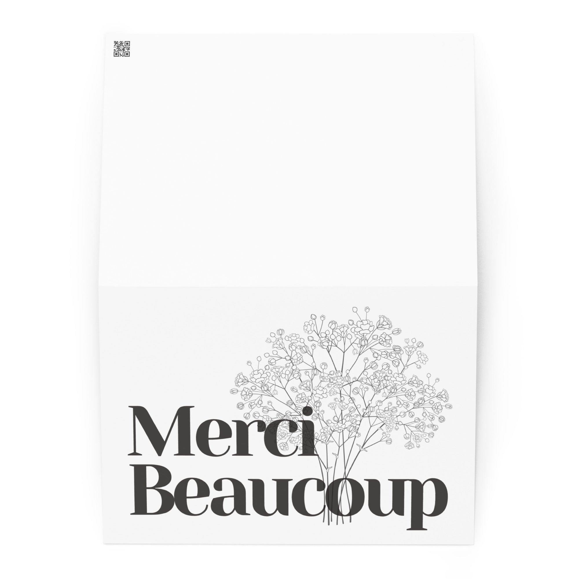 Merci beaucoup Greeting card
