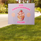 Bon anniversaire first birthday Yard sign by La Vie Bien