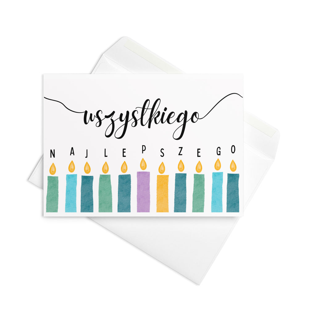 Wszystkiego Najlepszego birthday Greeting card