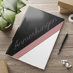 Anmerkungen Hardcover puffy Notebook by Printify