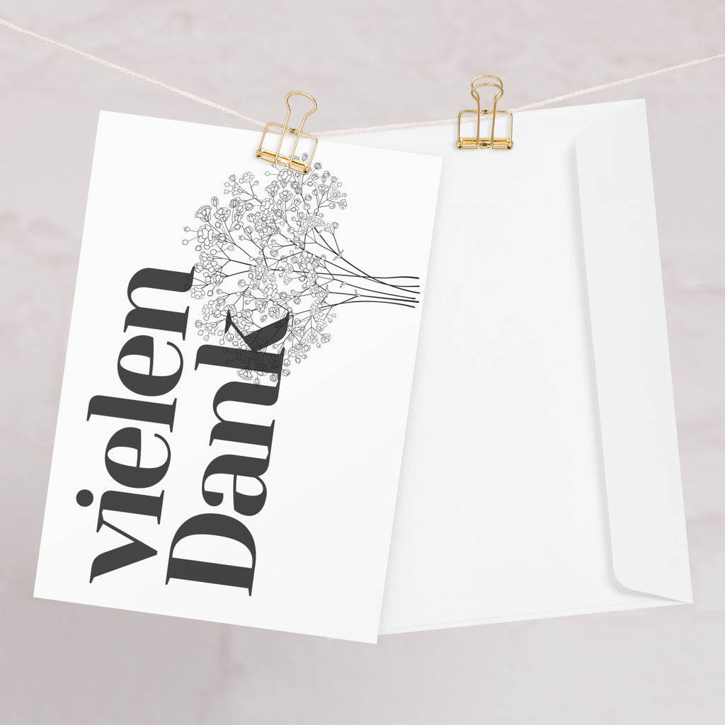 Vielen Dank German thank you Greeting card
