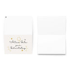 Alles gute zum Geburtstag gold balloon Greeting card by La Vie Bien