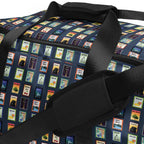 Michigan cities postage stamp Duffle bag by La Vie Bien