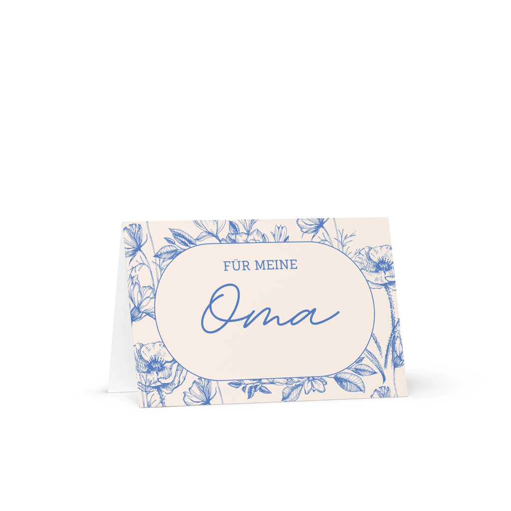 Für meine Oma German Grandmother birthday Greeting card, blank inside with envelope by La Vie Bien