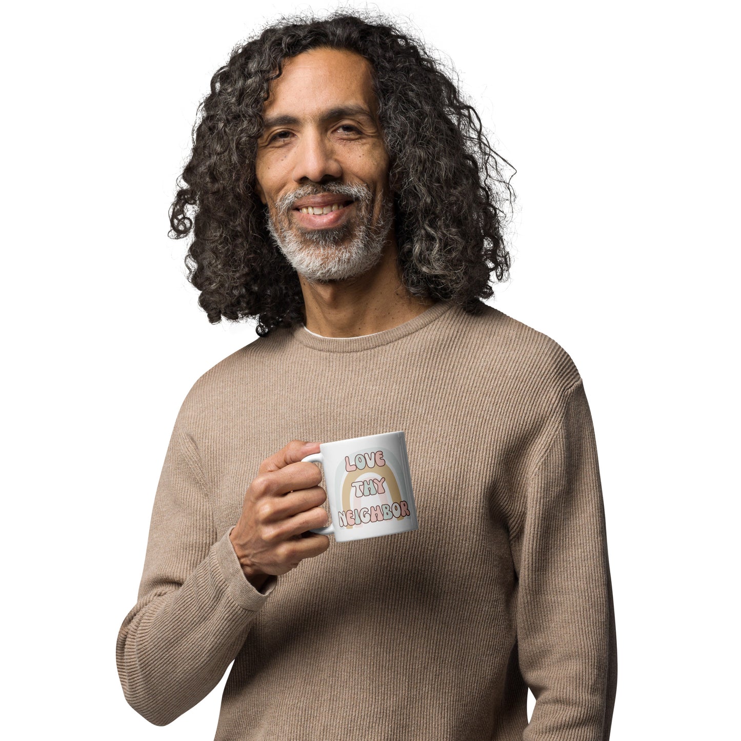 Love thy neighbor glossy mug