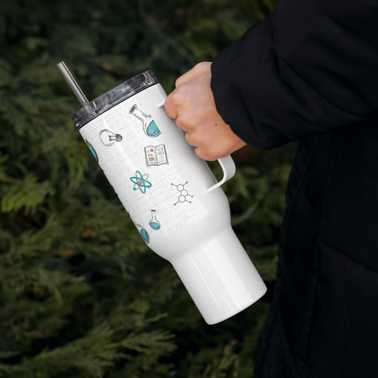 Science is my sport travel mug with handle