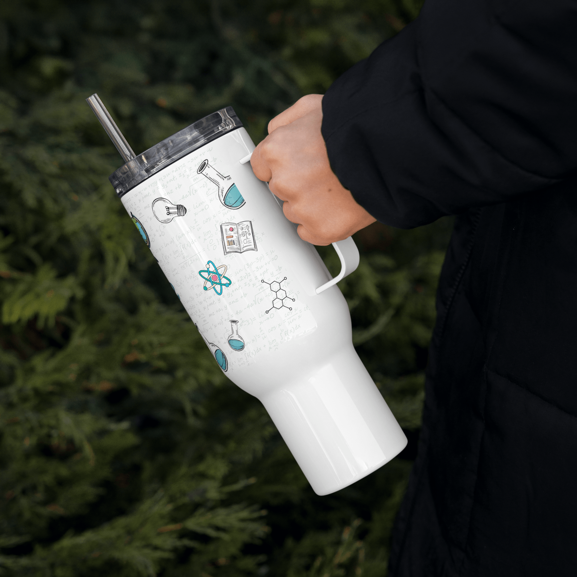 Science is my sport travel mug with handle