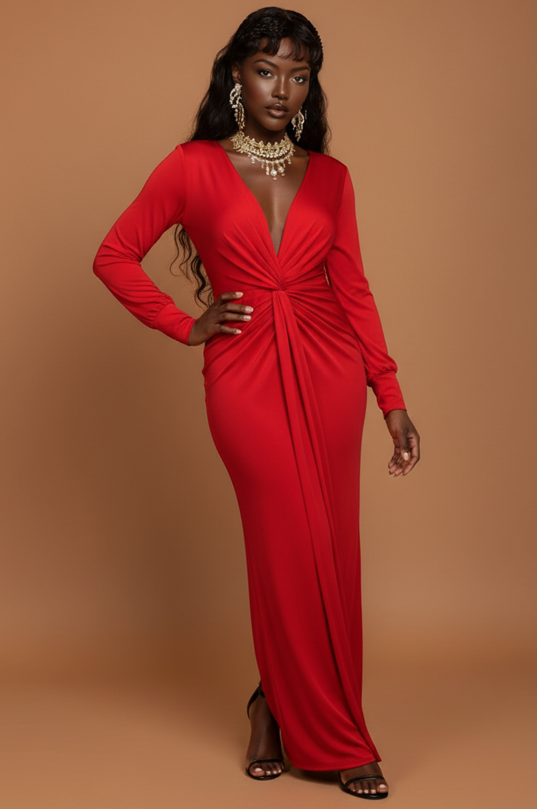 Really Red Long Dress