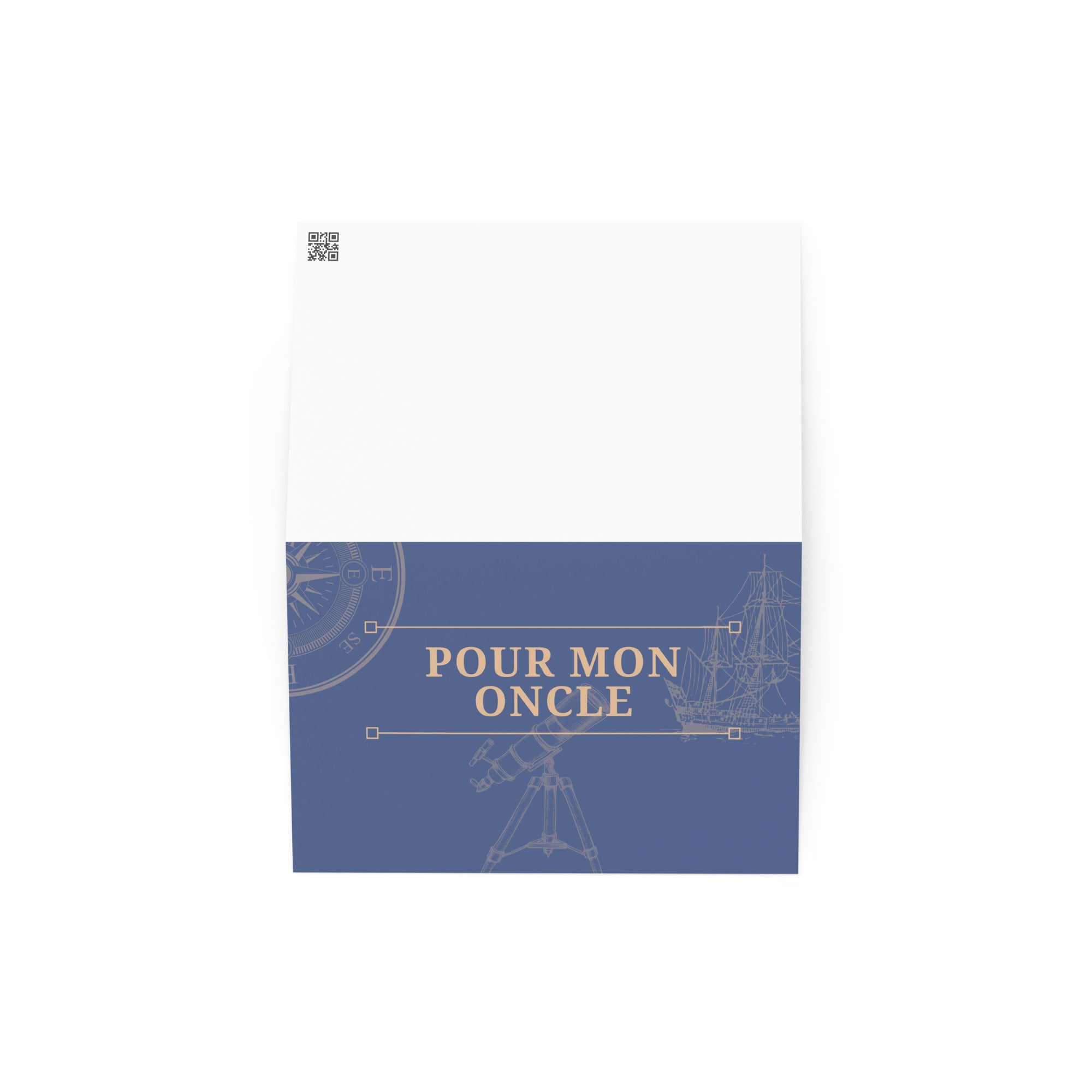Pour mon oncle (for my uncle) Greeting card