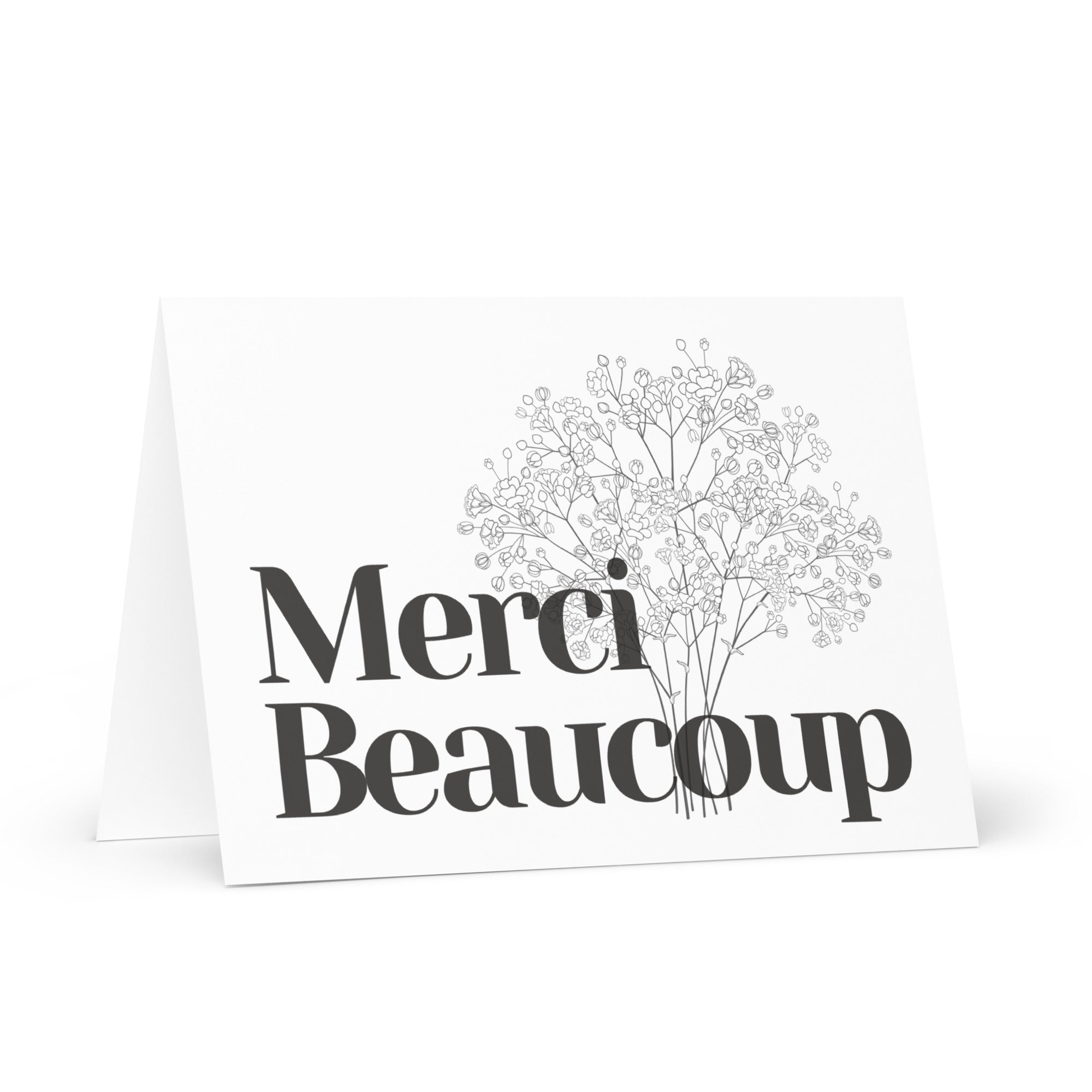 Merci beaucoup Greeting card