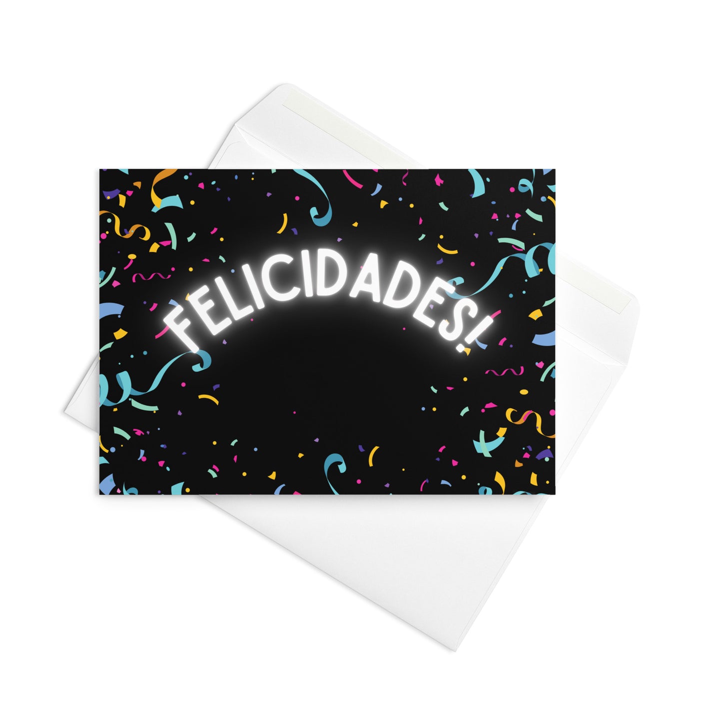 Felicidades confetti Greeting card
