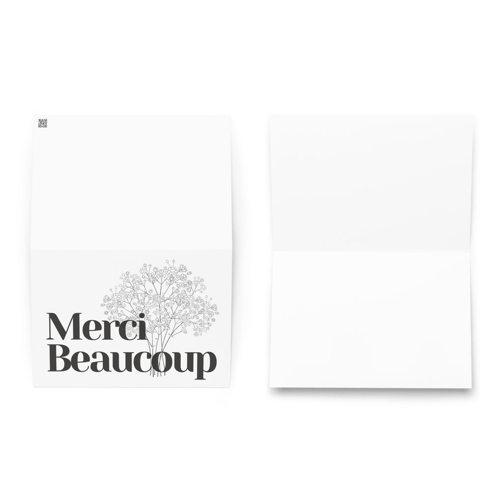Merci beaucoup Greeting card