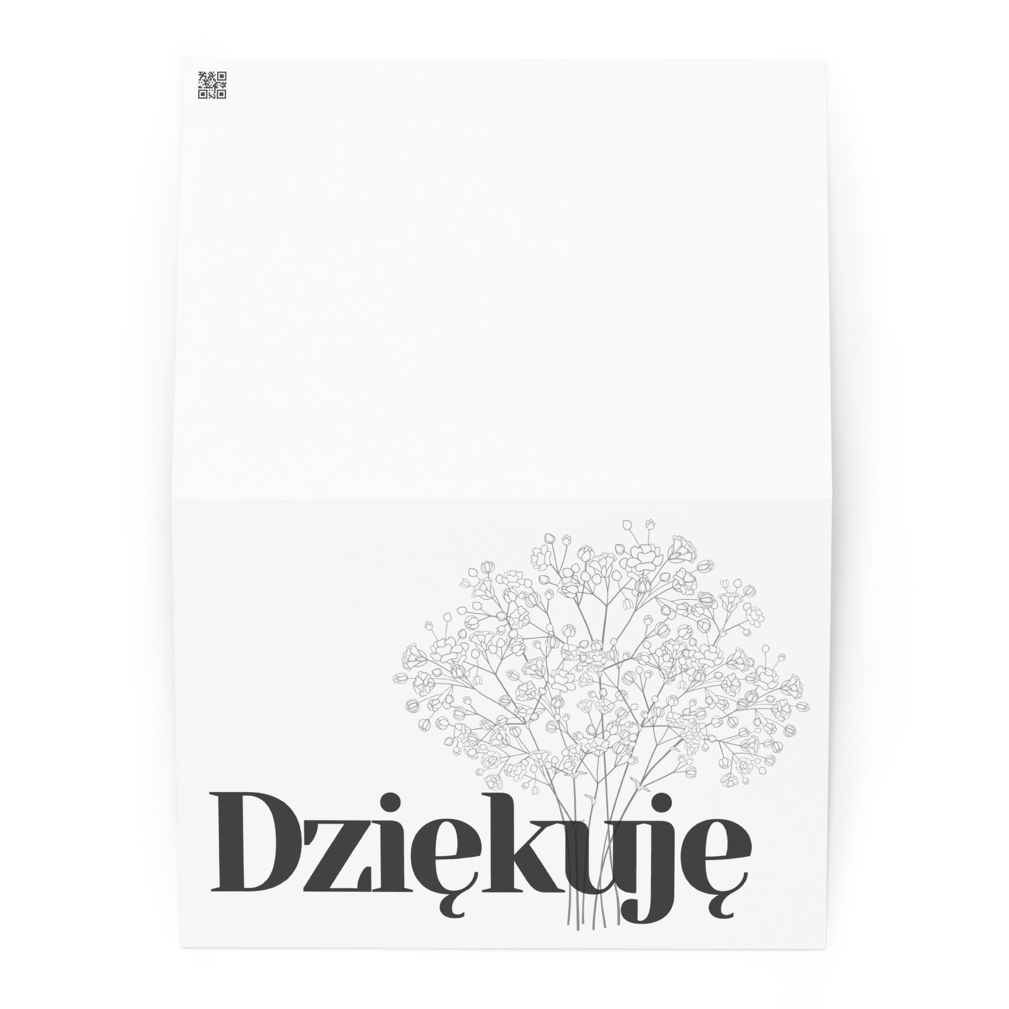 Dziękuję Polish Greeting card