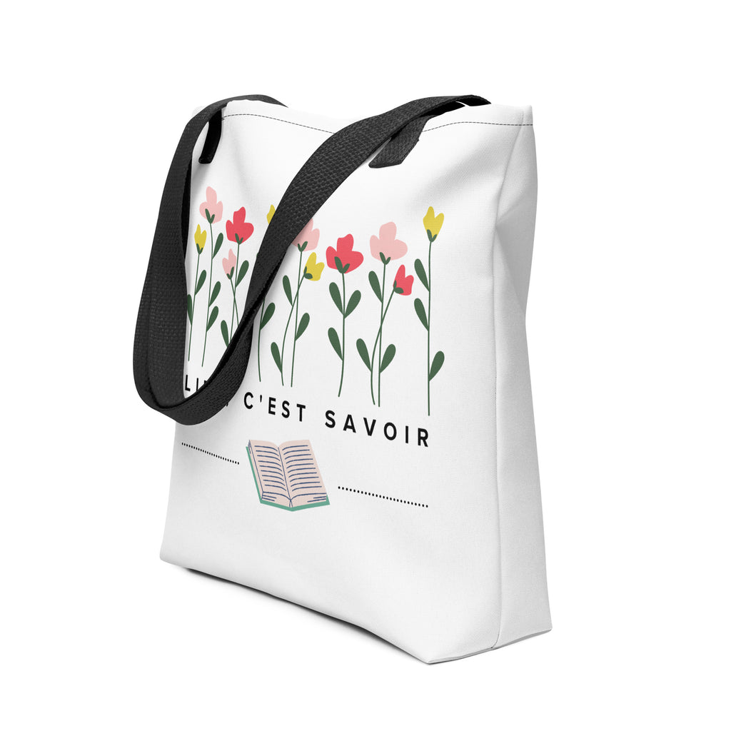Lire, c'est savoir Tote bag for French book lovers