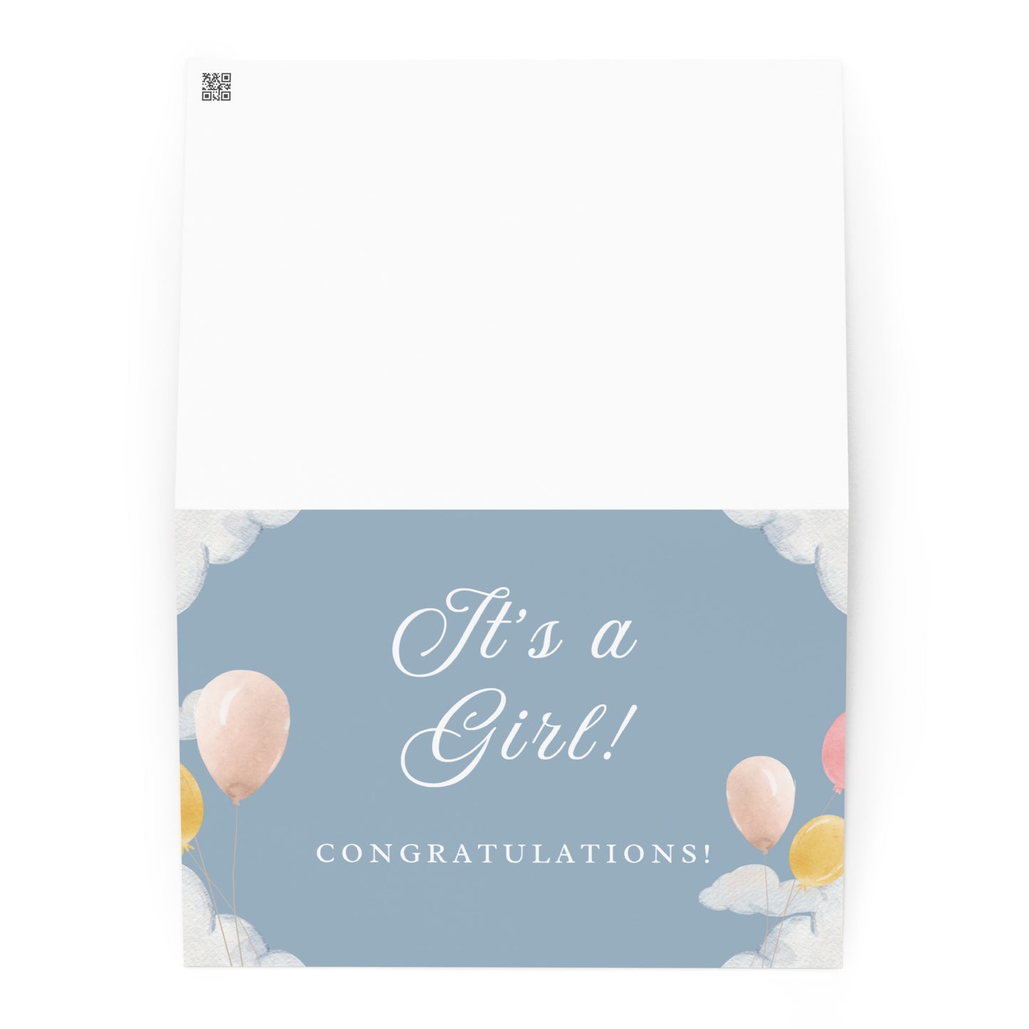 It's a girl Greeting card