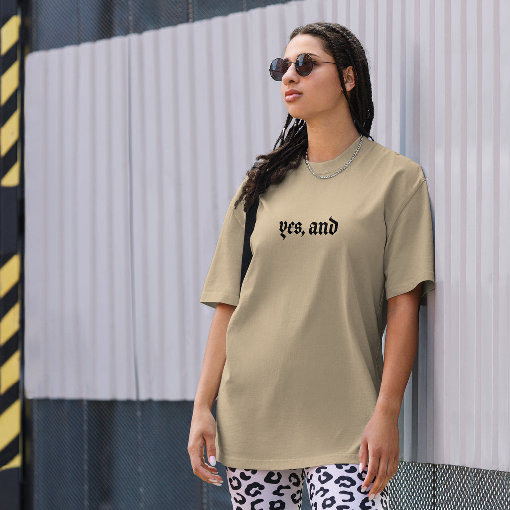 Yes, and Oversized faded t-shirt by La Vie Bien