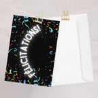 Félicitations confetti Greeting card by La Vie Bien