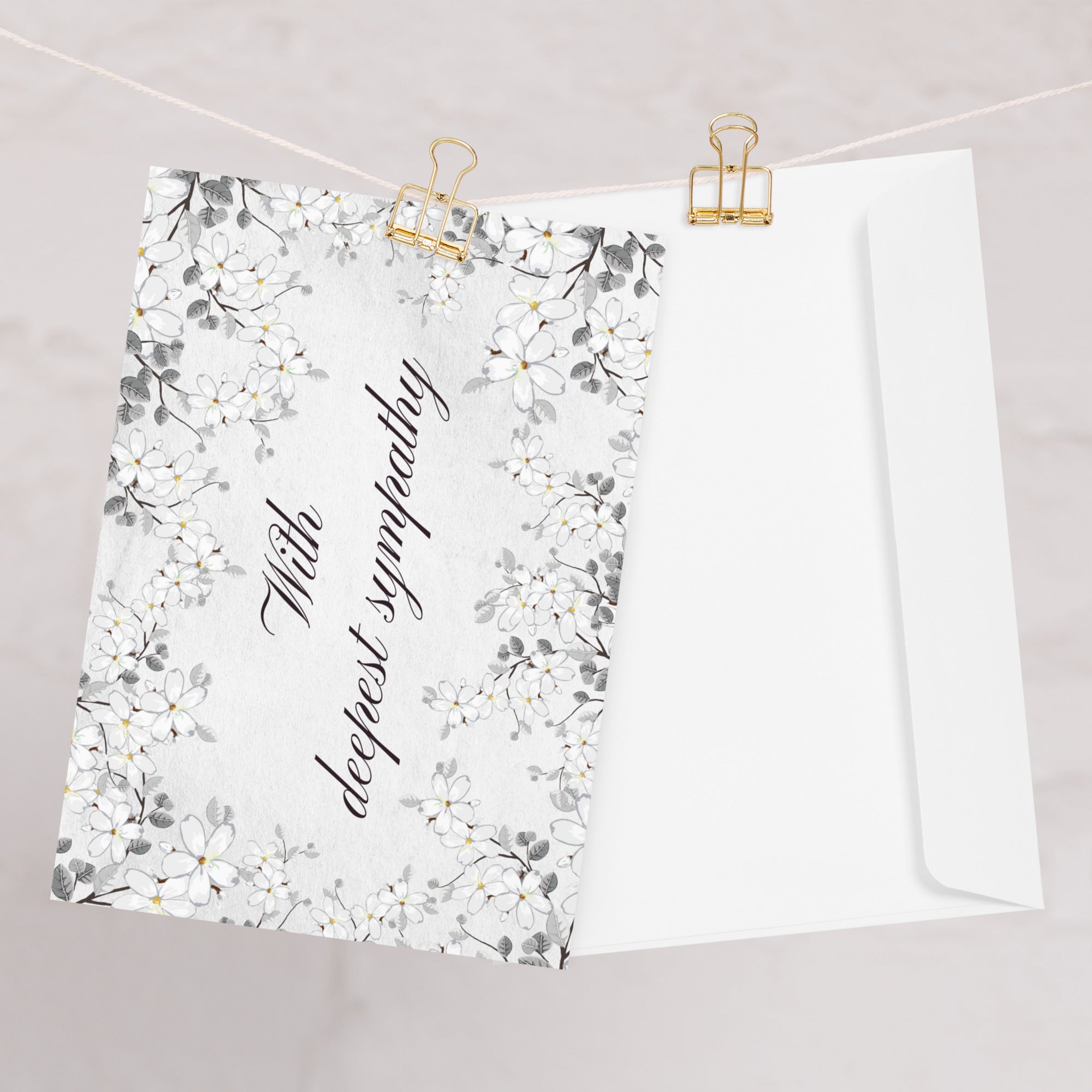 With deepest sympathy Greeting card