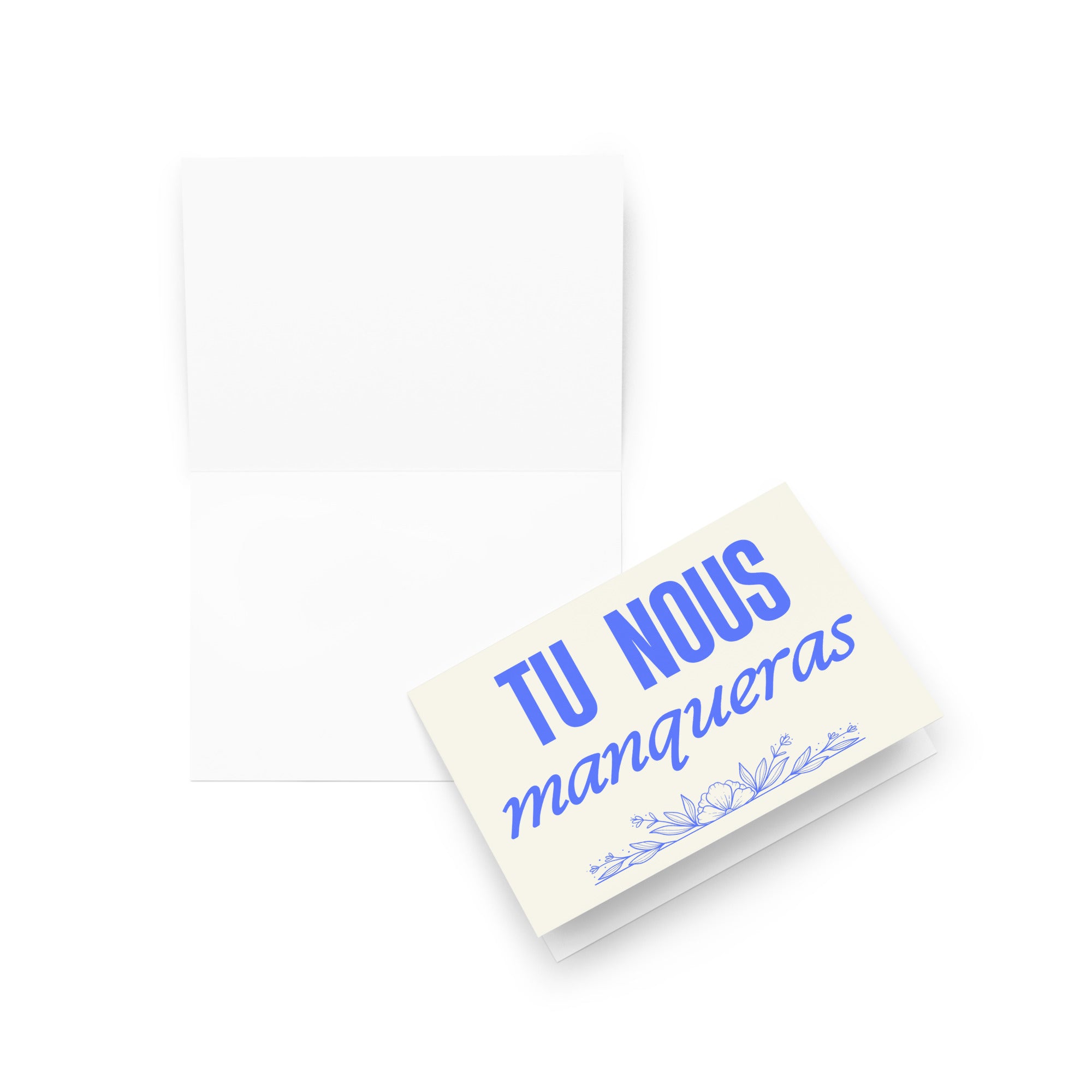 Tu nous manqueras Greeting card