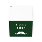 Pour mon frère moustache Greeting card by La Vie Bien