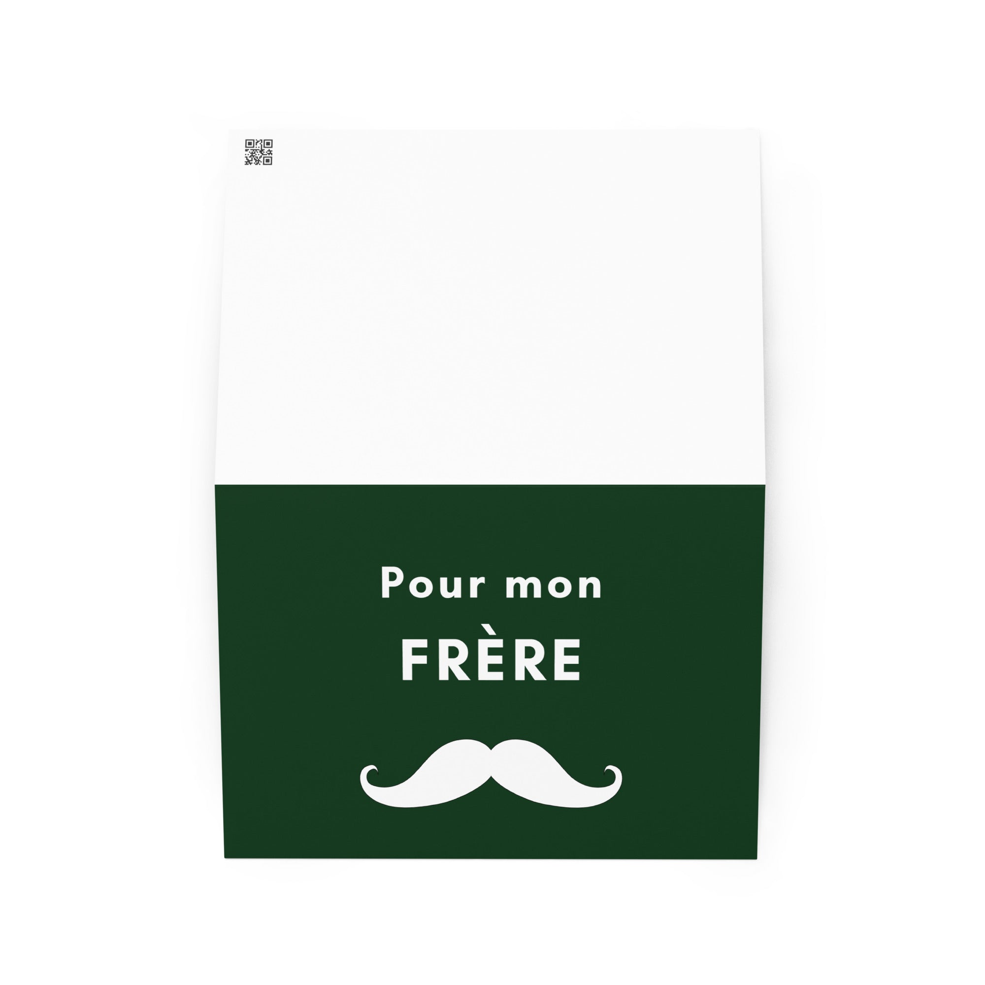 Pour mon frère moustache Greeting card