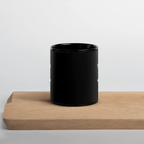 The Void Black Cat Glossy Mug by La Vie Bien