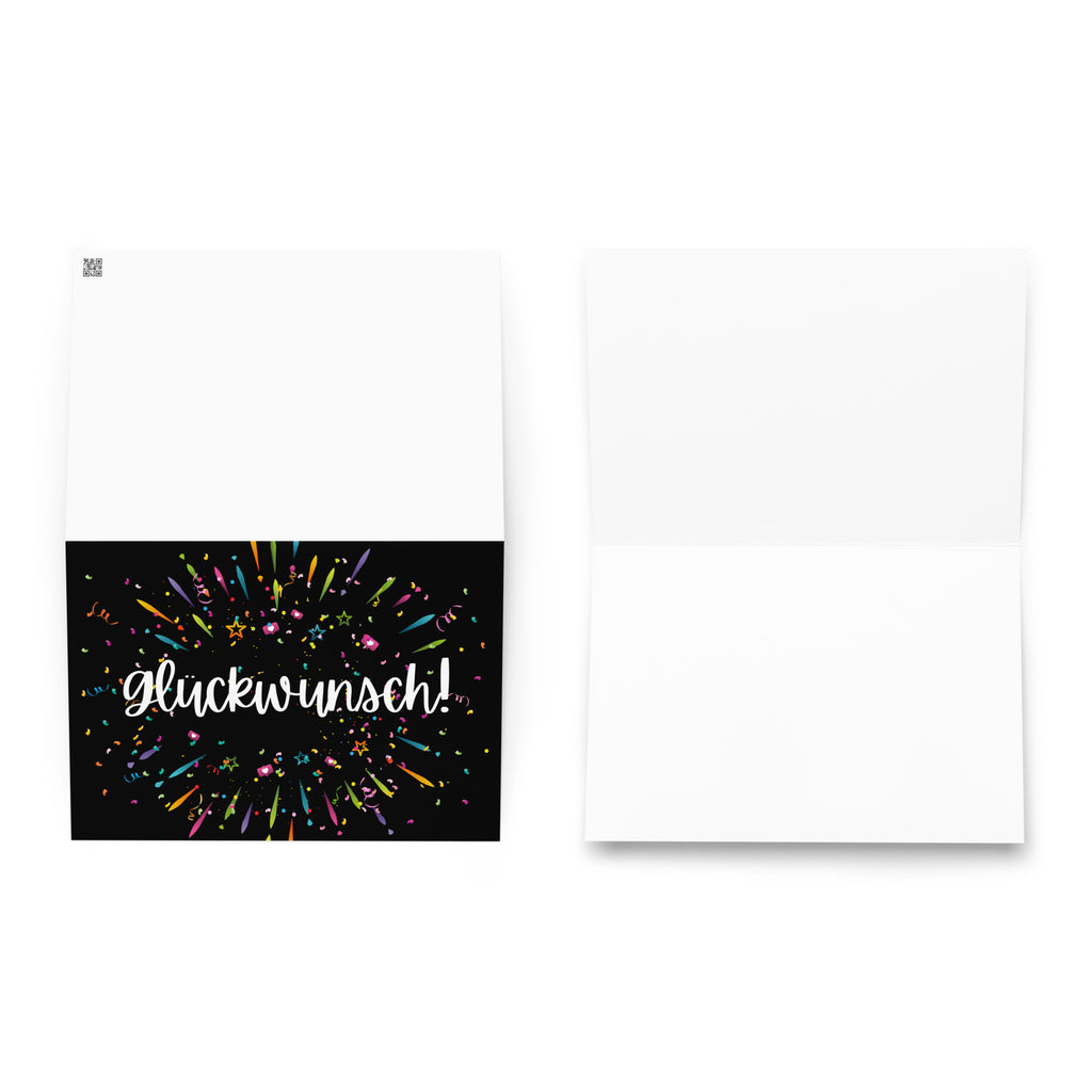 Glückwunsch Celebration Fireworks Greeting Card