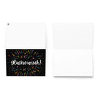 Glückwunsch Celebration Fireworks Greeting Card by La Vie Bien