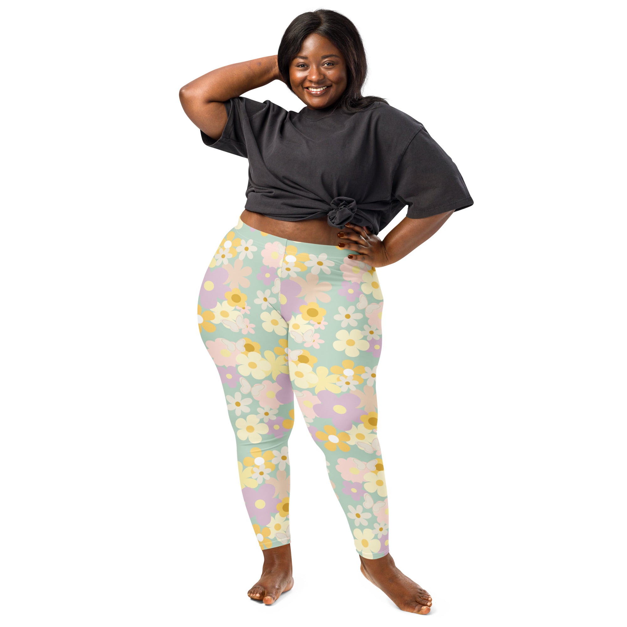 Pastel floral Leggings