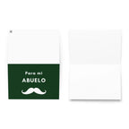 Para mi abuelo moustache Greeting card by La Vie Bien