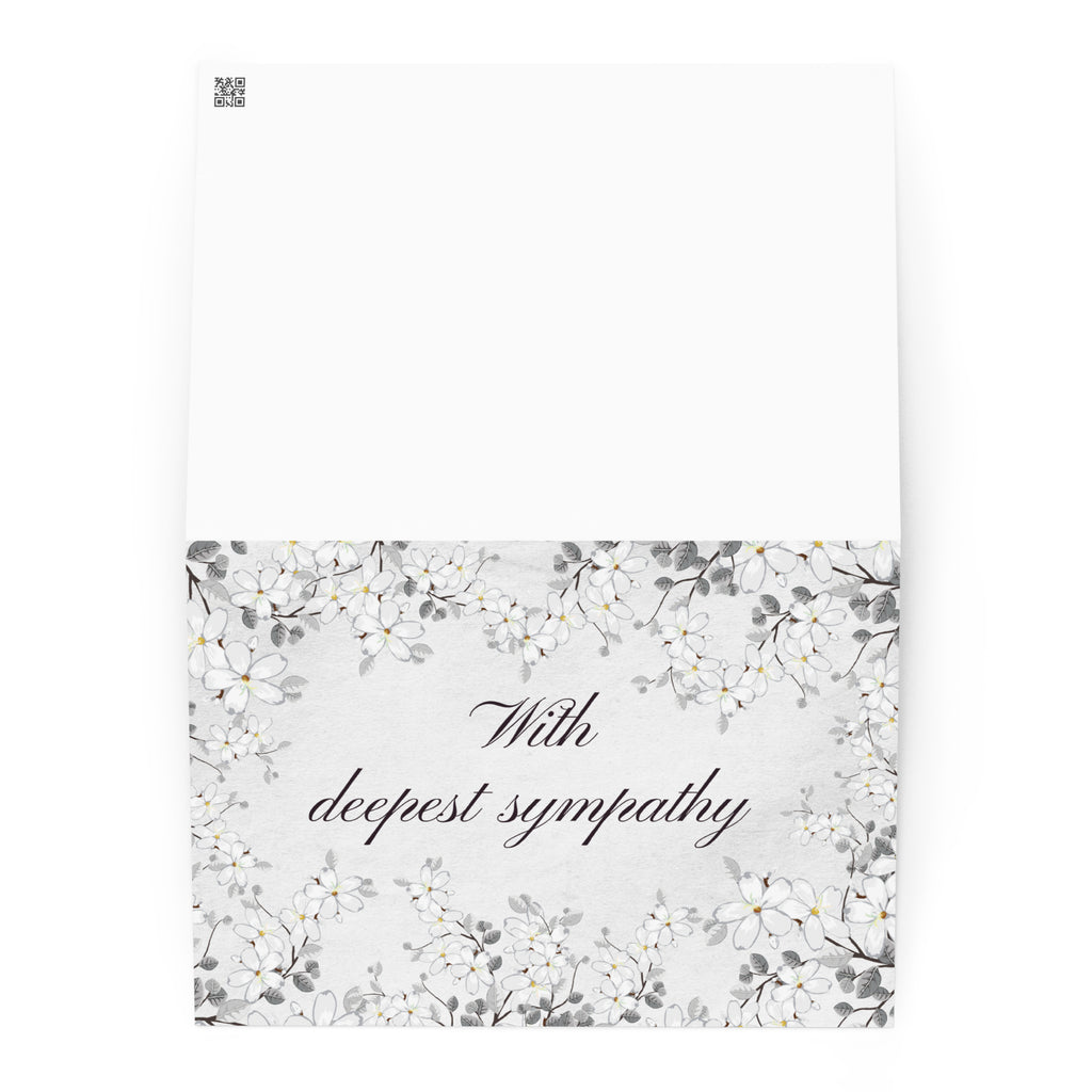 With deepest sympathy Greeting card