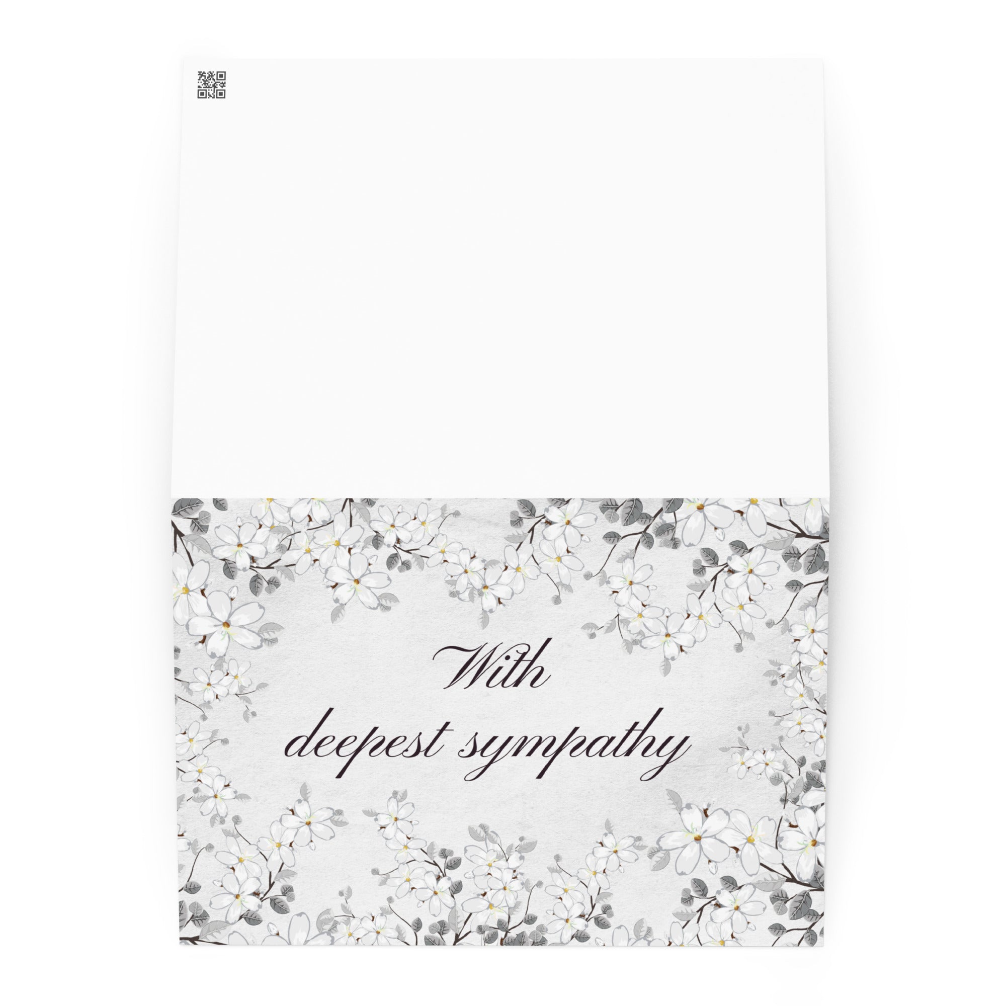 With deepest sympathy Greeting card