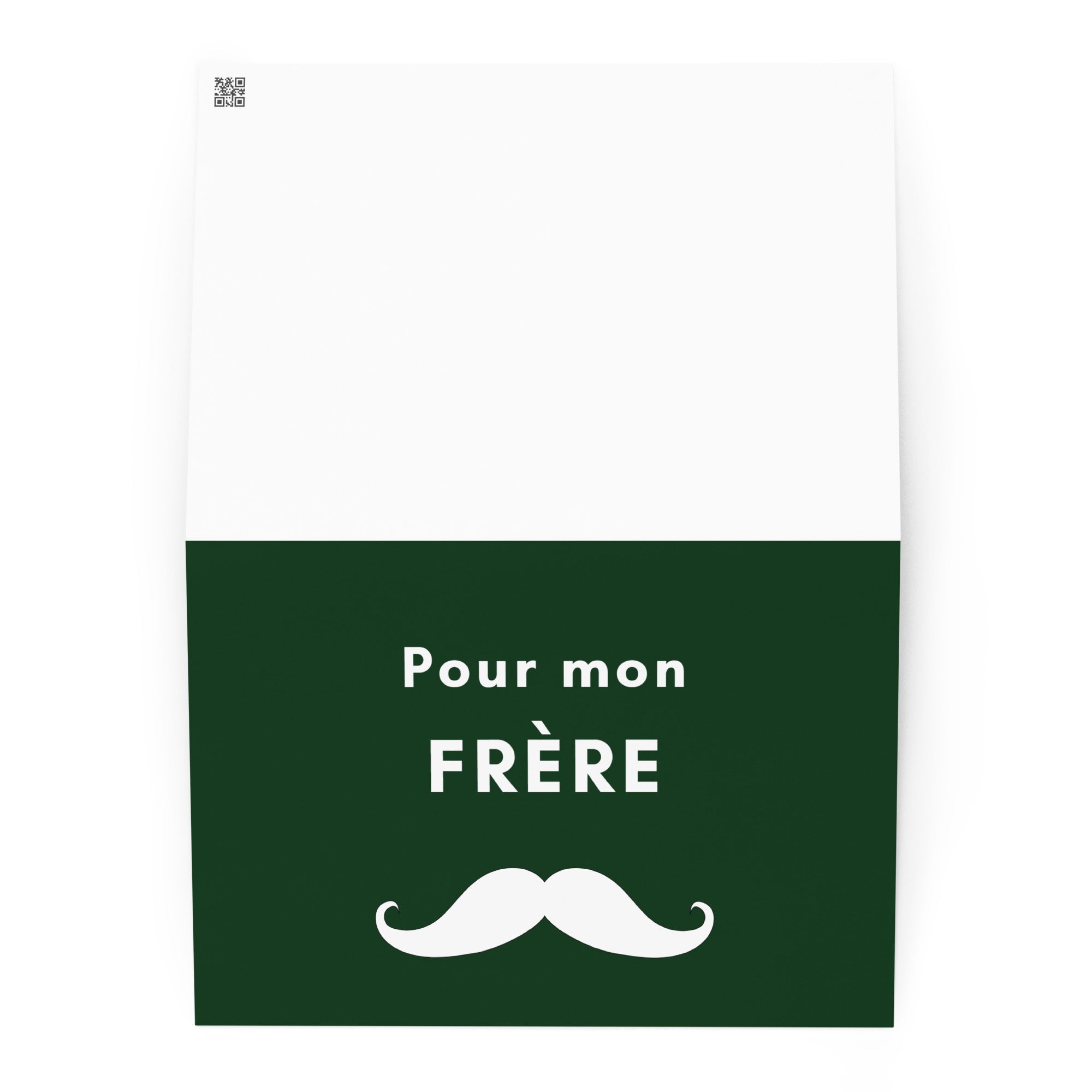Pour mon frère moustache Greeting card