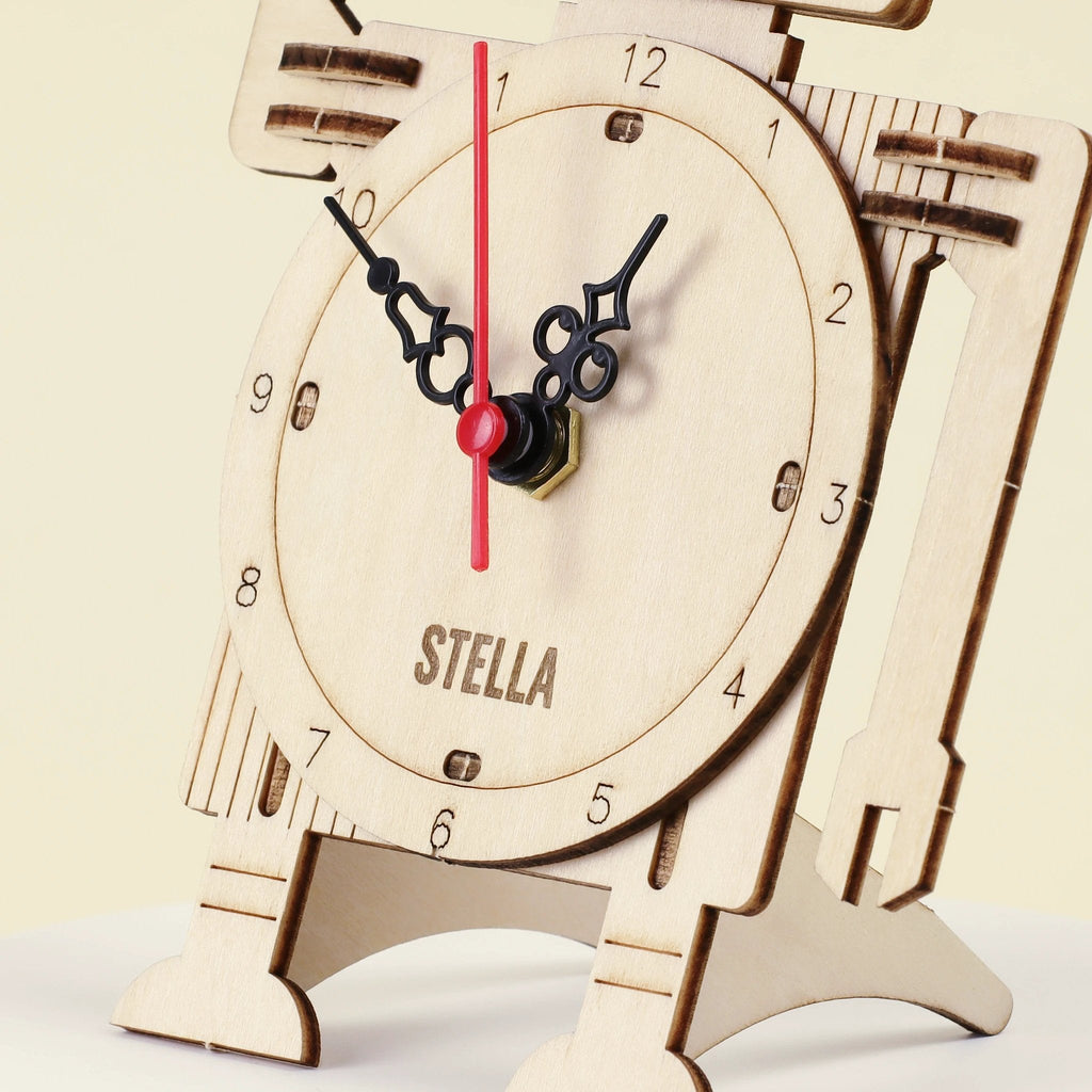 Robot Clock DIY Kit, Educational STEM Toy by Kitsville