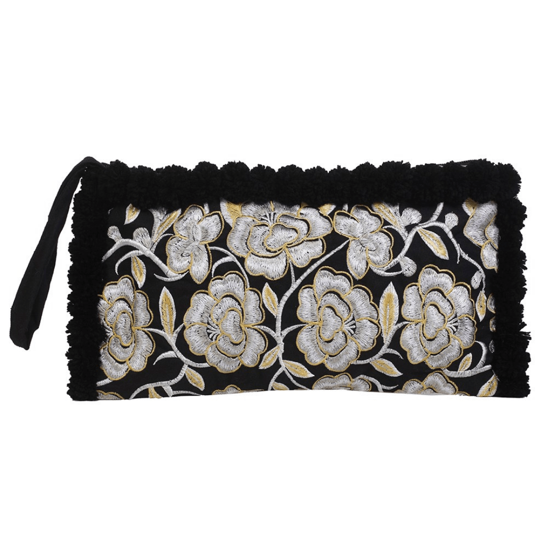 Rocio Multi - Color Pom Pom Wristlet Bag - Thailand Bags La Vie Bien Rocio Multi - Color Pom Pom Wristlet Bag - Thailand