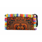Rocio Multi - Color Pom Pom Wristlet Bag - Thailand Bags La Vie Bien Rocio Multi - Color Pom Pom Wristlet Bag - Thailand