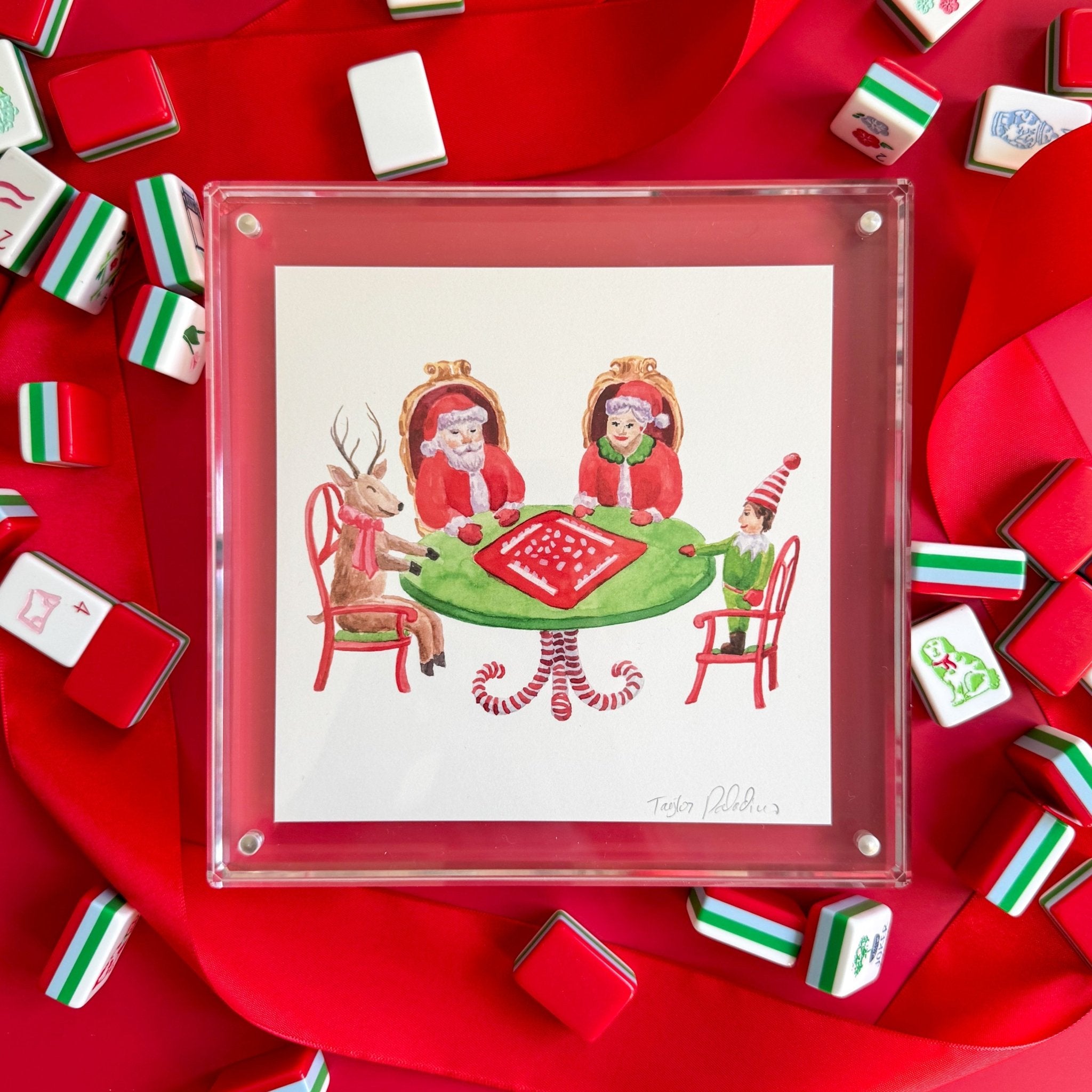 Rockin' Around The Mahjong Table Print ART La Vie Bien Rockin' Around The Mahjong Table Print