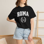 Roma College-Style T-Shirt — Vintage Italian Travel Tee with Colosseum graphic T-Shirt La Vie Bien Roma College-Style T-Shirt — Vintage Italian Travel Tee with Colosseum graphic