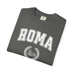Roma College-Style T-Shirt — Vintage Italian Travel Tee with Colosseum graphic T-Shirt La Vie Bien Roma College-Style T-Shirt — Vintage Italian Travel Tee with Colosseum graphic