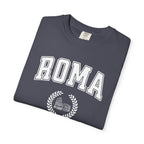 Roma College-Style T-Shirt — Vintage Italian Travel Tee with Colosseum graphic T-Shirt La Vie Bien Roma College-Style T-Shirt — Vintage Italian Travel Tee with Colosseum graphic