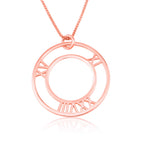 Roman Numeral Circle Necklace