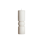 Roman Ribbed Pillar Candle