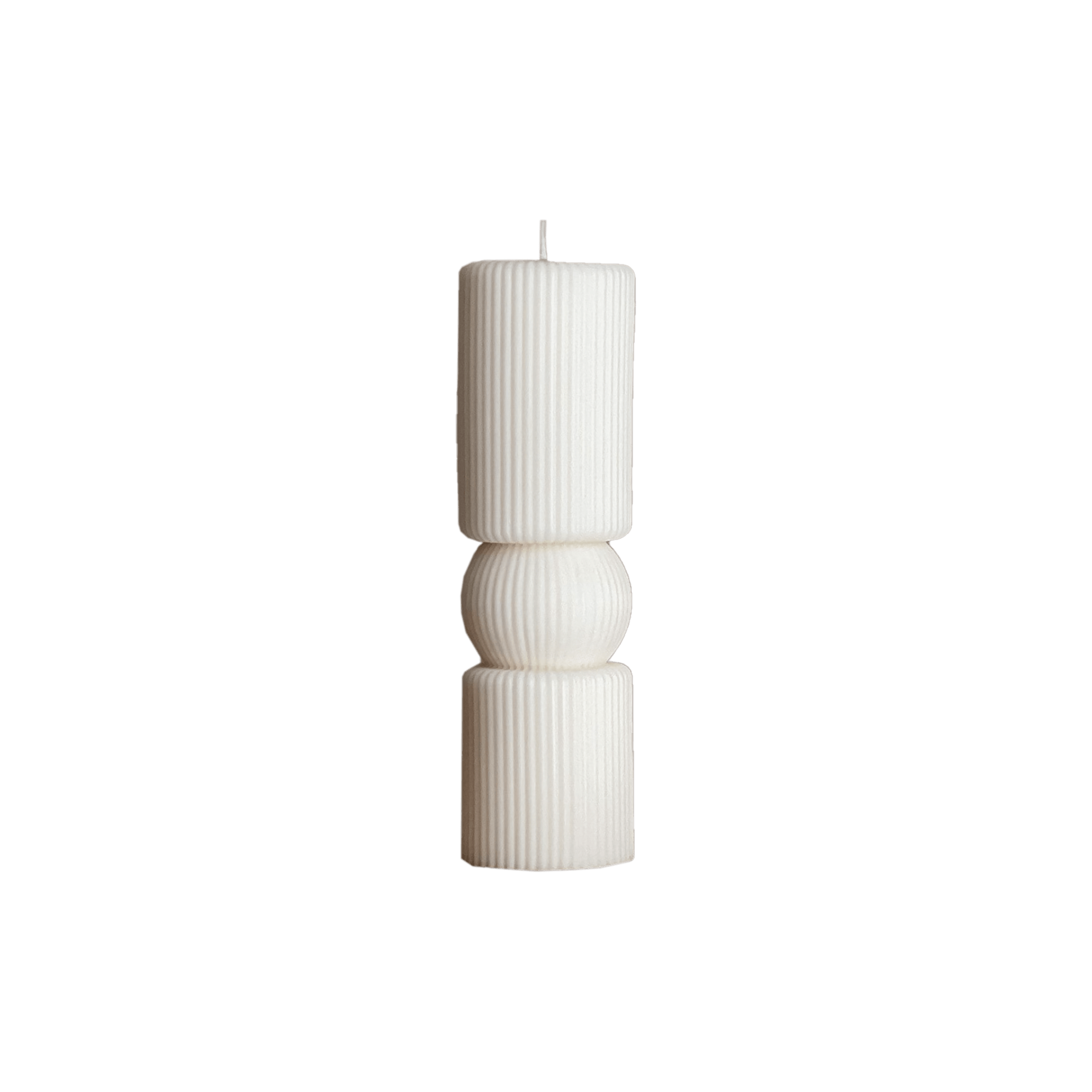 Roman Ribbed Pillar Candle