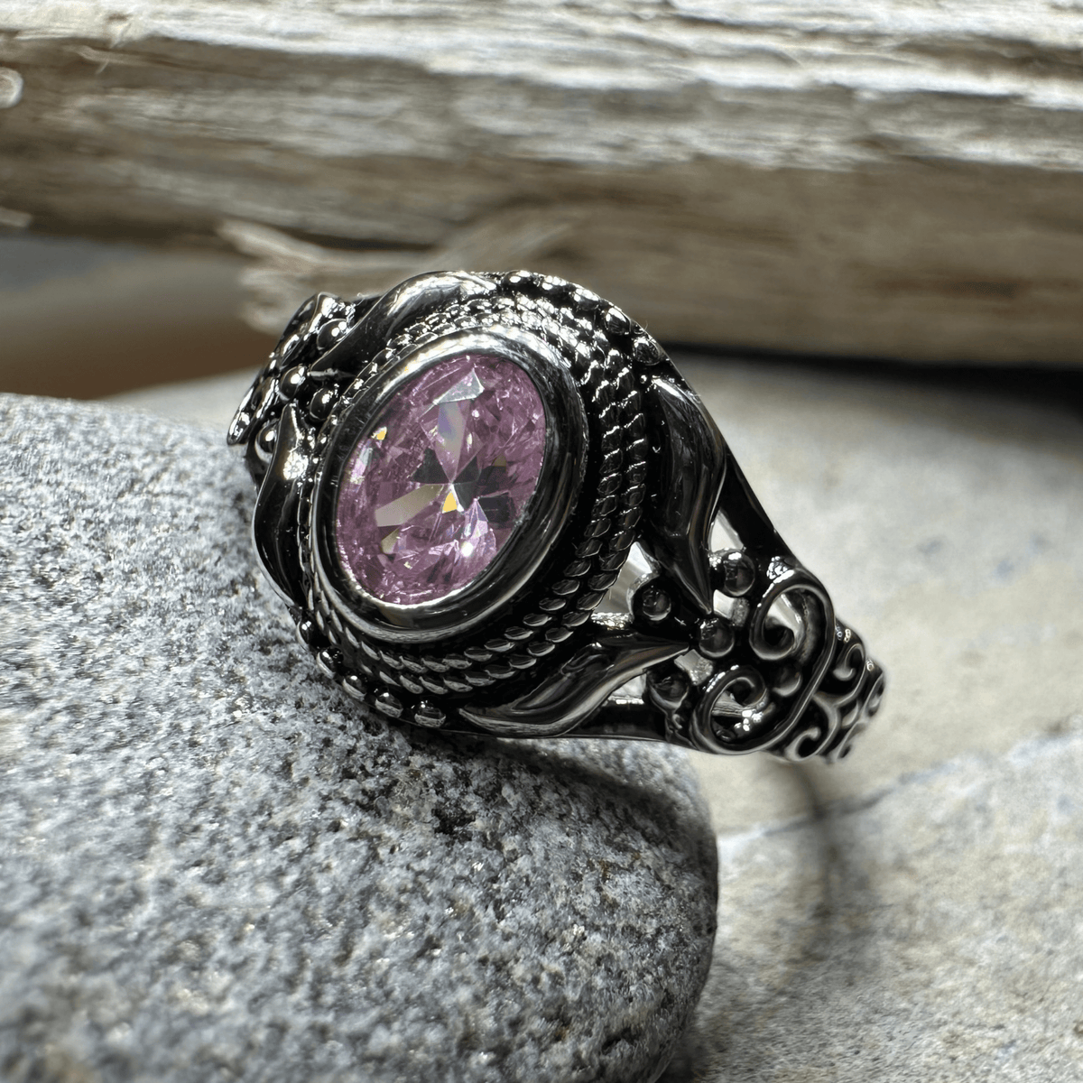 Romantic Celtic Knot Ring in Sterling Silver Ring La Vie Bien Romantic Celtic Knot Ring in Sterling Silver