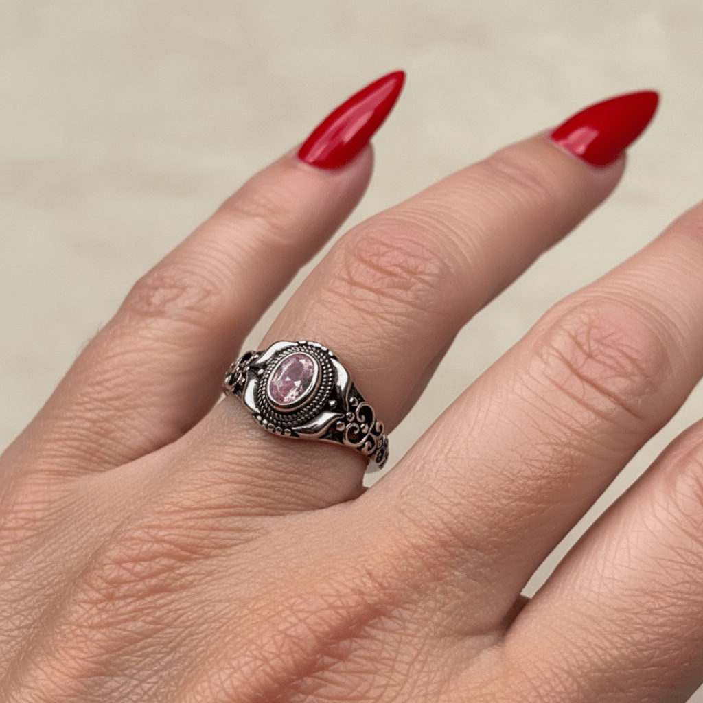 Romantic Celtic Knot Ring in Sterling Silver Ring La Vie Bien Romantic Celtic Knot Ring in Sterling Silver