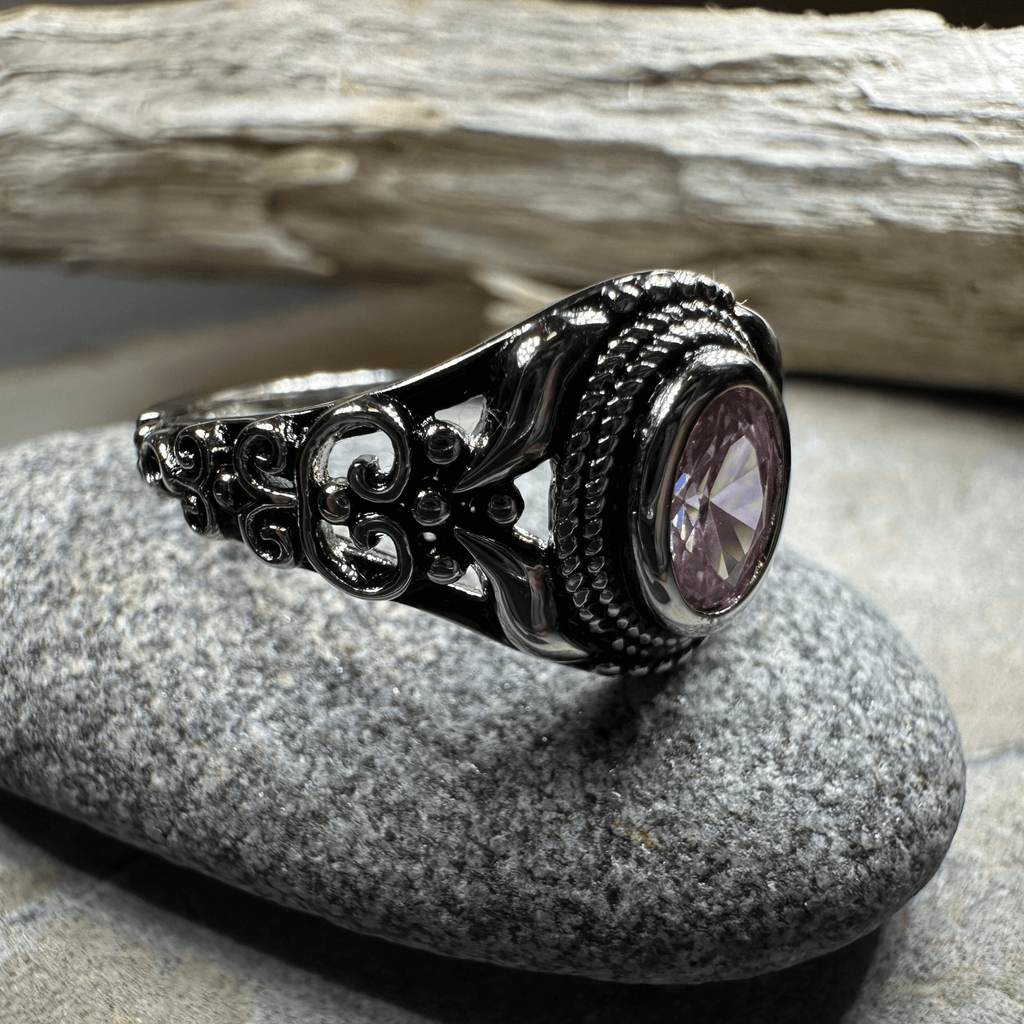 Romantic Celtic Knot Ring in Sterling Silver Ring La Vie Bien Romantic Celtic Knot Ring in Sterling Silver