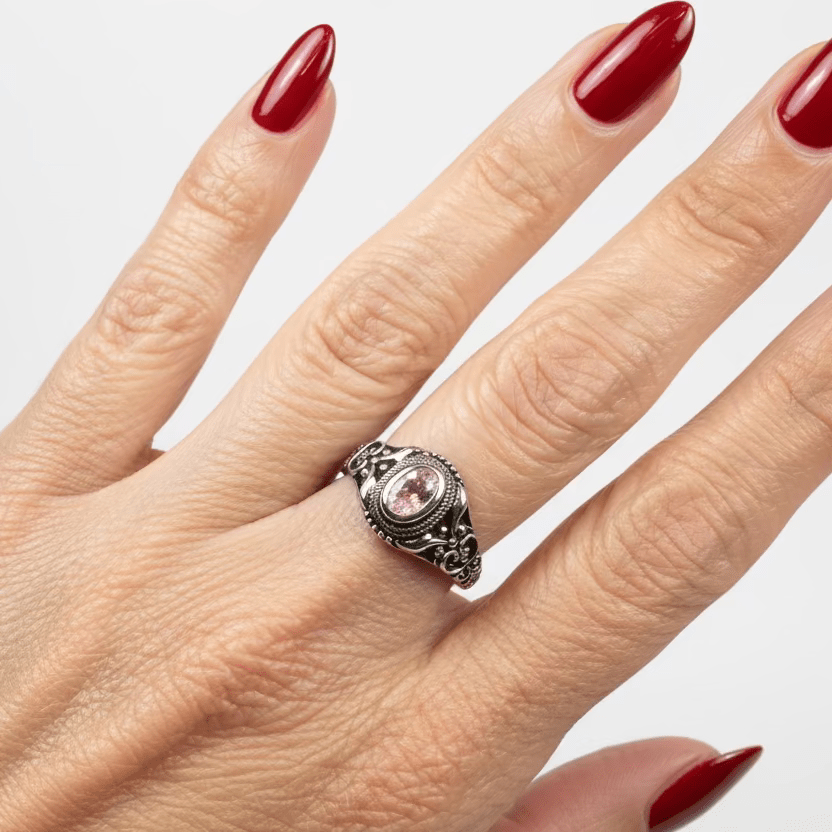 Romantic Celtic Knot Ring in Sterling Silver Ring La Vie Bien Romantic Celtic Knot Ring in Sterling Silver