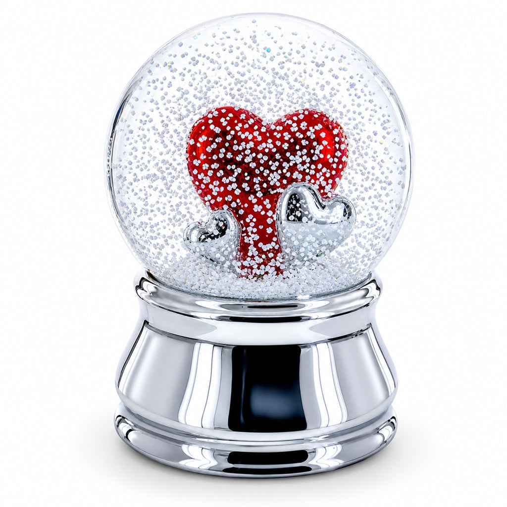 Romantic Red Heart in Love Glass Musical Water Snow Globe Snow Globes > Love La Vie Bien Romantic Red Heart in Love Glass Musical Water Snow Globe