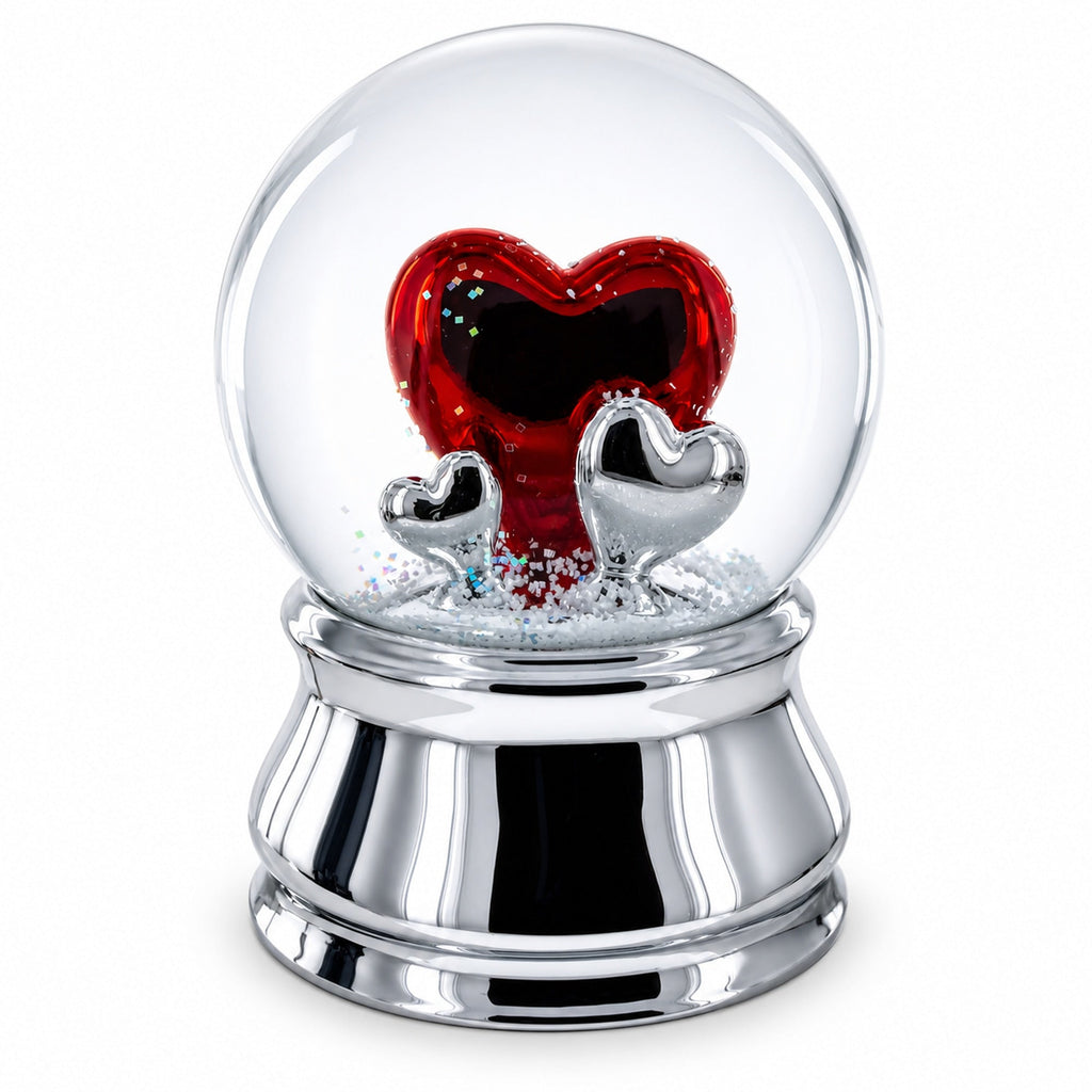 Romantic Red Heart in Love Glass Musical Water Snow Globe Snow Globes > Love La Vie Bien Romantic Red Heart in Love Glass Musical Water Snow Globe