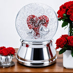 Romantic Red Heart in Love Glass Musical Water Snow Globe Snow Globes > Love La Vie Bien Romantic Red Heart in Love Glass Musical Water Snow Globe